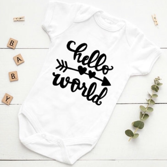 Raising Lions One Pieces Hello World Onesie Poshmark